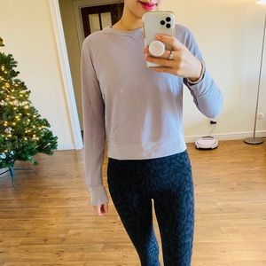 Lululemon cotton sweatshirt (light purple grey)